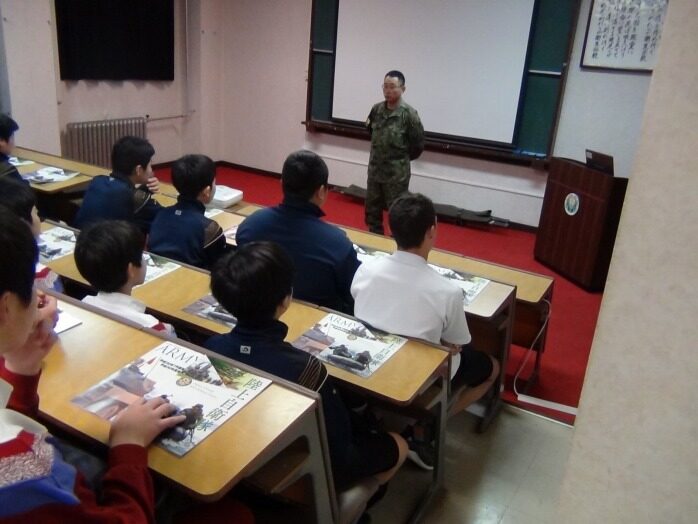 総合的な学習の時間「職場体験」自衛隊三宿駐屯地