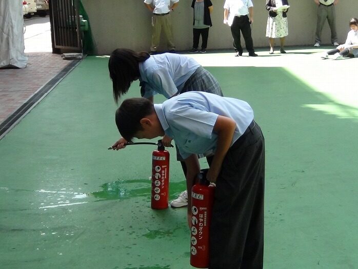 避難訓練の様子