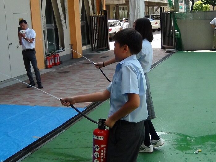 避難訓練の様子