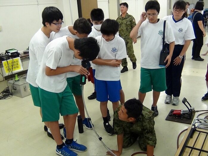 総合的な学習の時間「防災教育」自衛隊練馬駐屯地防災体験学習