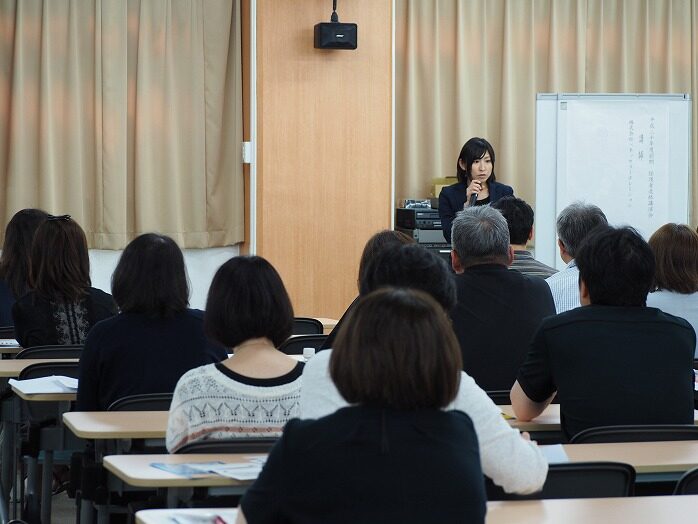 保護者進路講演会の様子