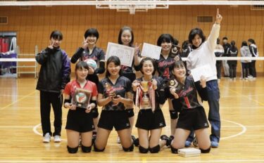 女子バレーボール部　東京如月杯バレーボール大会優勝