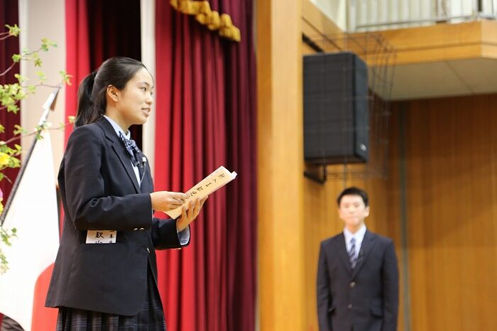 入学式の様子