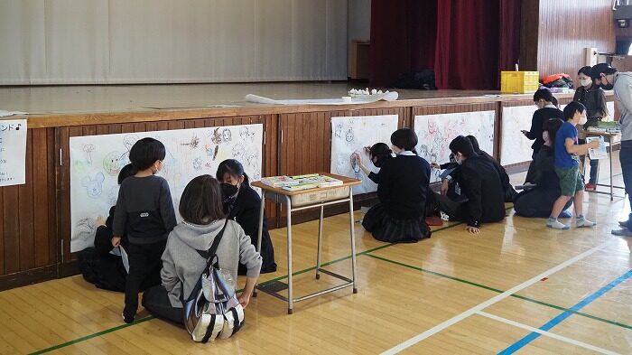 美術部　地域お祭りボランティア参加