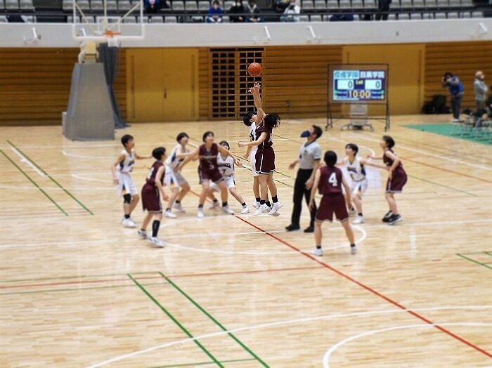 女子バスケットボール　東京都新人大会第６位