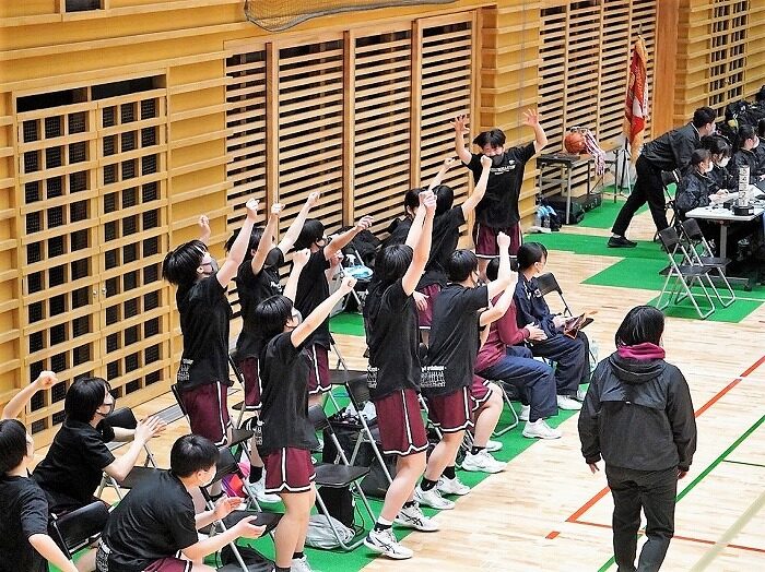 女子バスケットボール　東京都新人大会第６位