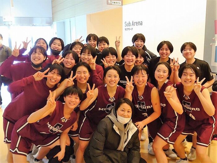 女子バスケットボール　東京都新人大会第６位