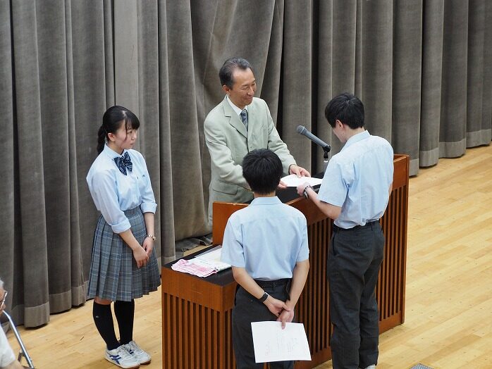 始業式の様子