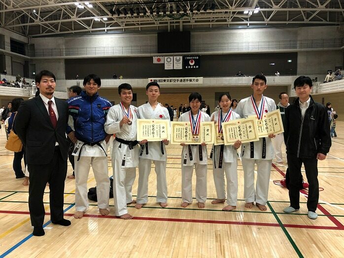 空手道部　第６８回東京都空手道選手権大会優勝