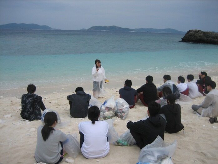 キャリアゼミ「沖縄県渡嘉敷島阿波連ビーチクリーン作戦」