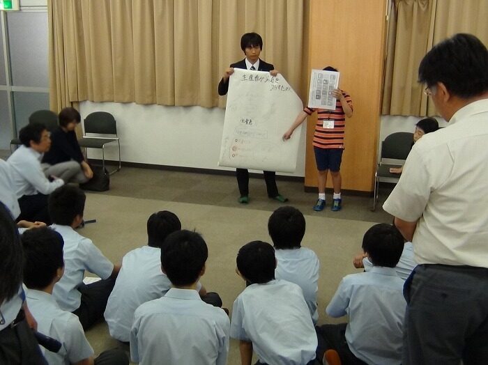 プレゼン発表会」＆「中学校体験授業」