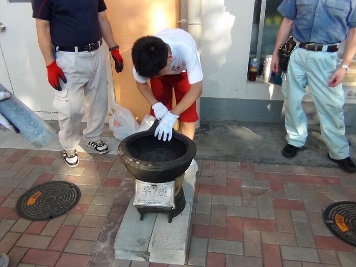 総合的な学習の時間「防災教育」宿泊体験（中学１年生）