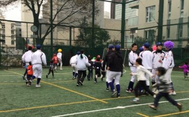 東京都高等学校野球連盟主催「子ども向けティーボール教室」開催