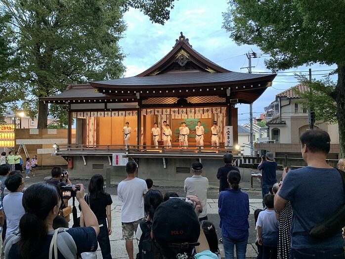 空手道部奉納演武