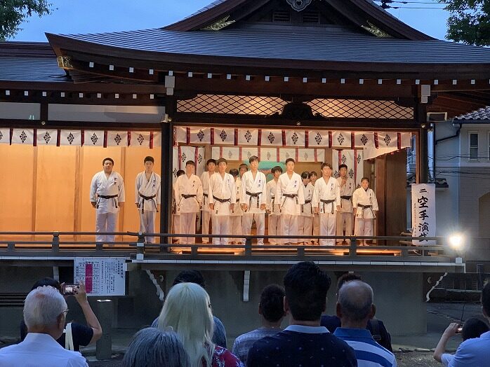 空手道部奉納演武