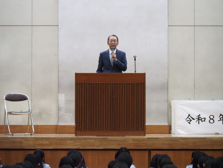 前期の締めくくり　「前期終業式」（２０２６年）